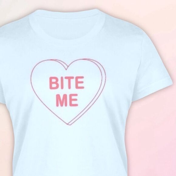 Anti-Valentine’s Day, Conversation Heart Tee, Slim Fit, Size S-3X - Picture 10 of 11